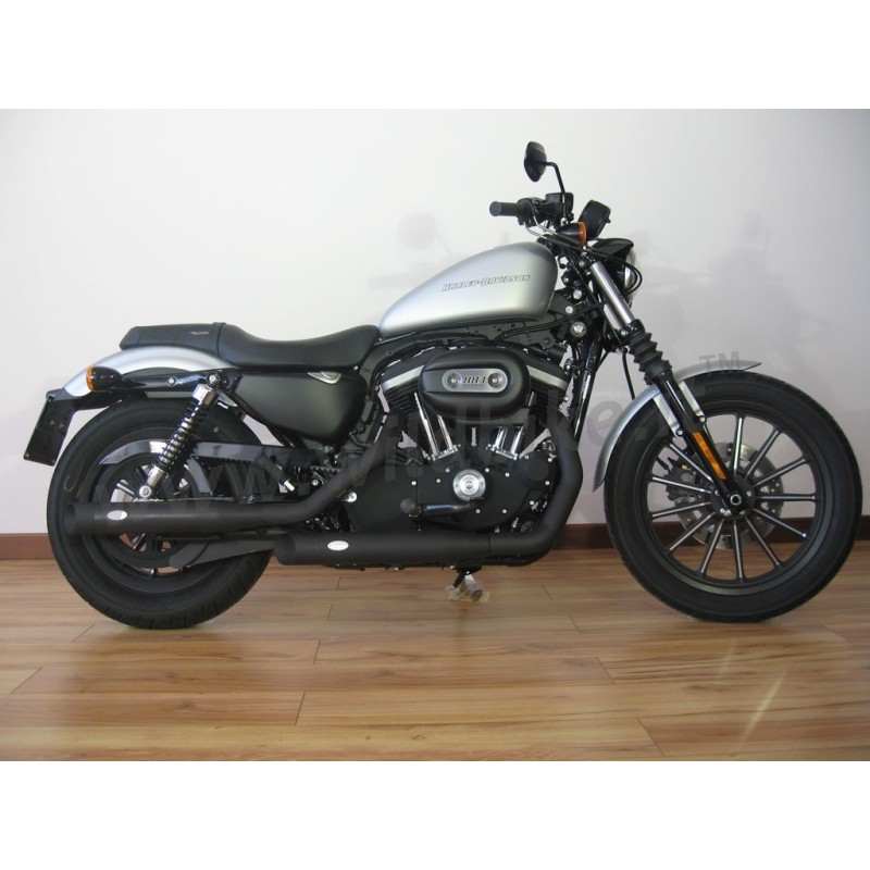 SCARICHI MARMITTE SLIP-ON MCJ ROYAL OMOLOGATI NERI HARLEY DAVIDSON XL SPORTSTER 04-13