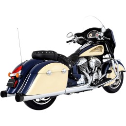 AUSPUFFANLAGEN SLIP-ON RINEHART 4" CHROM/SCHWARZ INDIAN TOURING CRUISER 2014-2026
