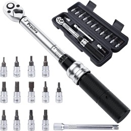 PROFESSIONAL TORQUE WRENCH KIT 1/4" 5-25 NM FOR MOTORCYCLE
