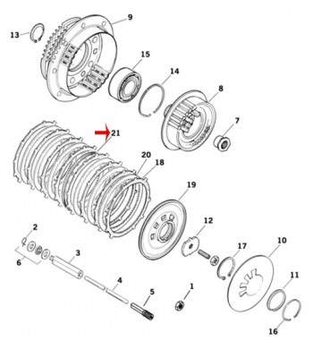 PLATE SPRINGS CLUTCH OEM HD 37977-90 HARLEY DAVIDSON XL SPORTSTER 1996-2021