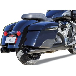 AUSPUFFANLANGEN SLIP-ON S&S BROADHEAD SLASH CUT SCHWARZ INDIAN TOURING CRUISER 2014-2026