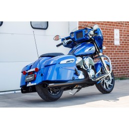 POT DÉCHAPPEMENTS SLIP-ON S&S BROADHEAD SLASH CUT NOIR INDIAN TOURING CRUISER 2014-2026