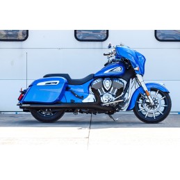 POT DÉCHAPPEMENTS SLIP-ON S&S BROADHEAD SLASH CUT NOIR INDIAN TOURING CRUISER 2014-2026