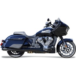 POT DÉCHAPPEMENTS SLIP-ON S&S BROADHEAD SLASH CUT NOIR INDIAN TOURING CRUISER 2014-2026