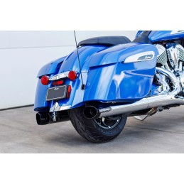 CHROME EXHAUST MUFFLERS SLIP-ON S&S BROADHEAD SLASH CUT INDIAN TOURING CRUISER 2014-2026