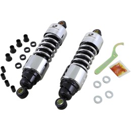 SHOCKS PROGRESSIVE SUSPENSION 412 CHROME 11.5" STANDARD HARLEY DAVIDSON TOURING 06-22