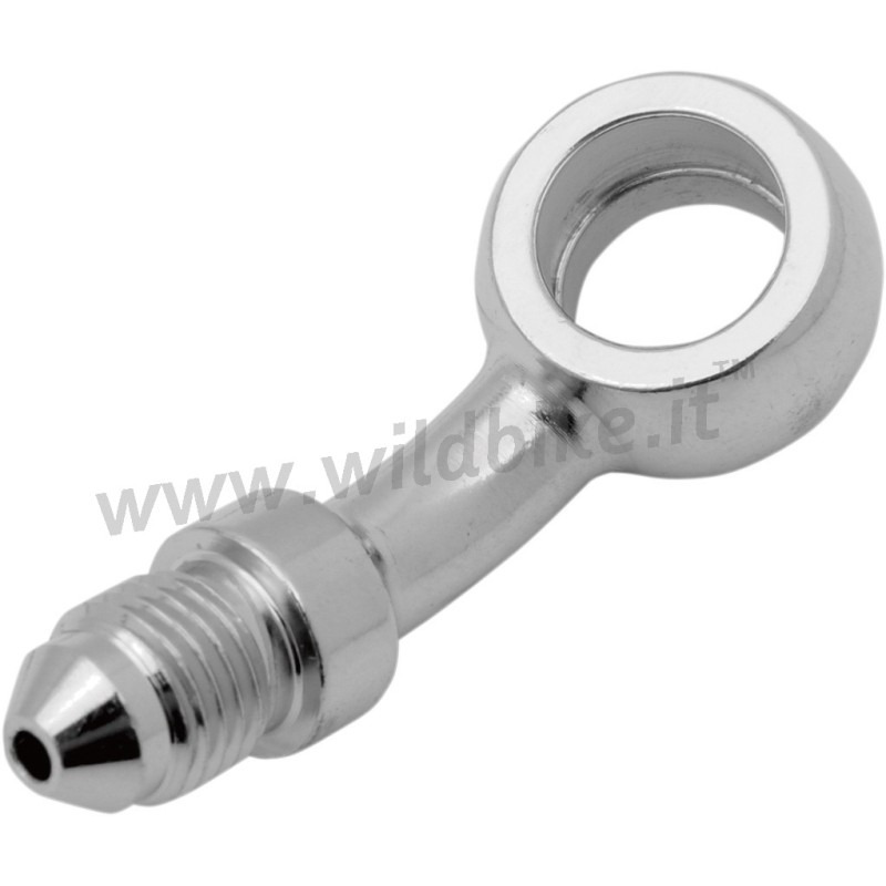 RACCORD BANJO CHROME 35° 7/16" - AN 3 LIGNES DE FREIN MOTOCYCLETTE ET HARLEY DAVIDSON