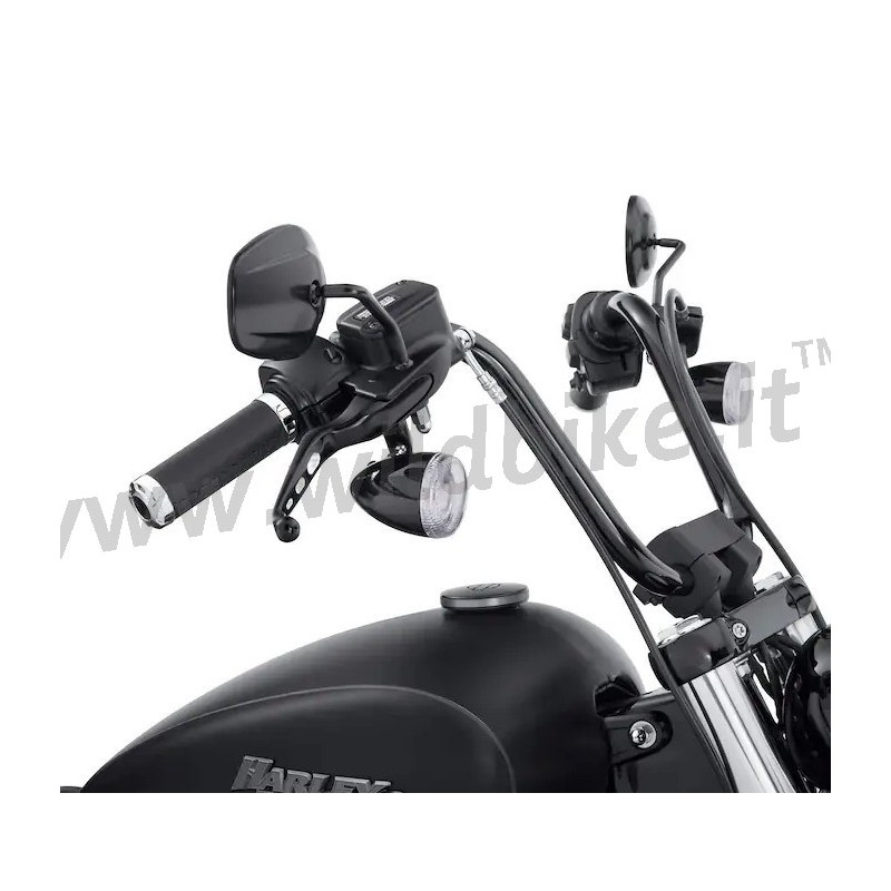 MANUBRIO COMPLETO MINI APE HANGER 10" CON CAVI NERO HARLEY DAVIDSON FXD DYNA 12-17