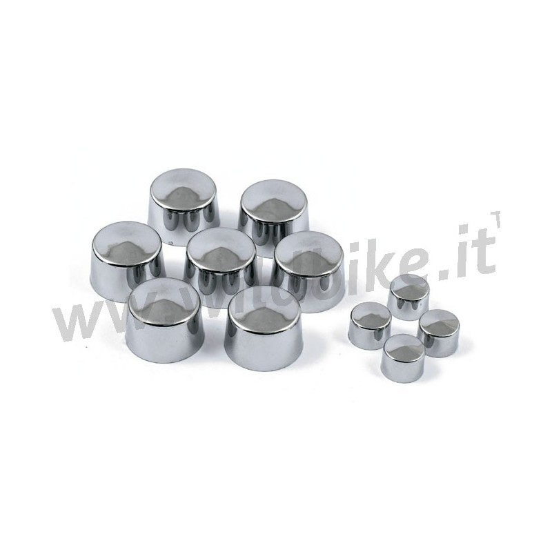 CHROME BOLTS COVERS FOR BRAKE CALIPERS HARLEY DAVIDSON FLH FLT TOURING 00-07