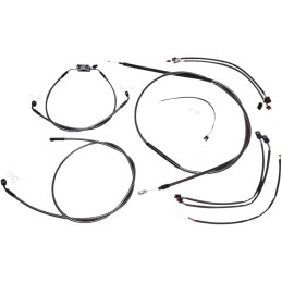 COMPLETE CABLE LINE KITS HANDLEBAR APE HANGER 12"/14" BP HARLEY DAVIDSON SOFTAIL M-EIGHT 18-23