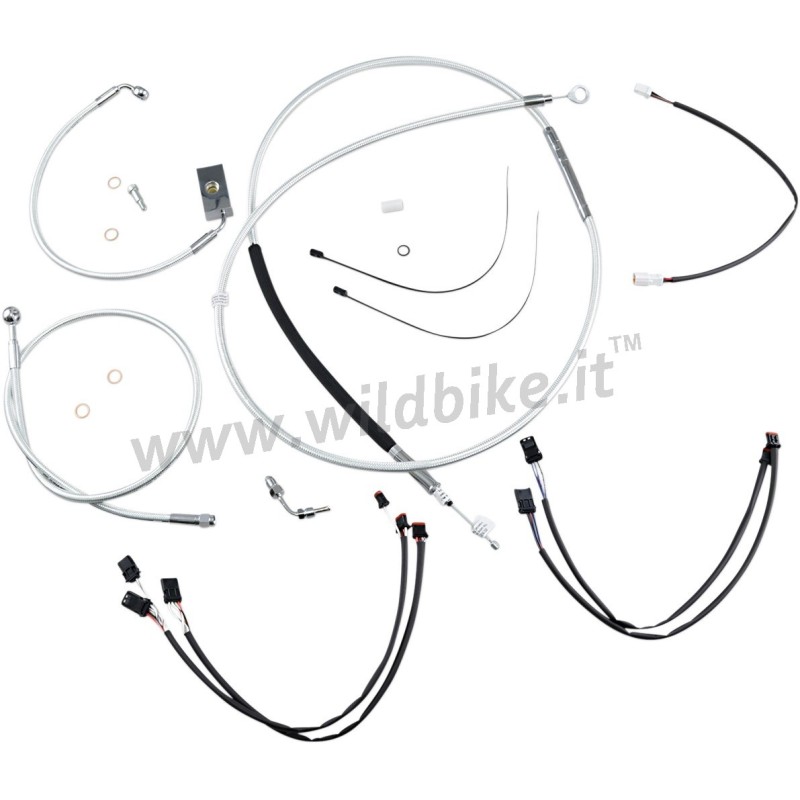 KOMPLETTE KABEL VERLÄNGERT LENKER APE HANGER 12"/14" SC HARLEY DAVIDSON SOFTAIL M-EIGHT 18-23