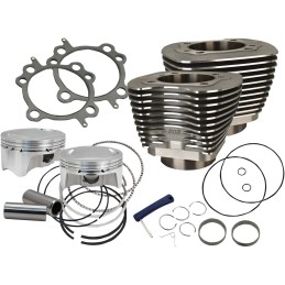 BLACK BOOSTED BIG BORE KIT S&S CYLINDERS 98" HARLEY DAVIDSON BIG TWIN/TWIN CAM 99-06