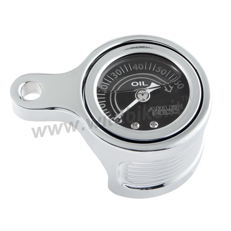 MANOMETRO PRESSIONE OLIO ARLEN NESS CROMATO HARLEY DAVIDSON SOFTAIL M-EIGHT 18-22
