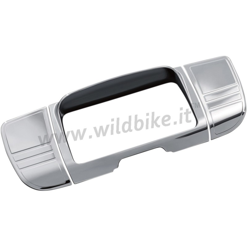 COVER CHROME STEREO TRIM DELUXE HARLEY DAVIDSON FLH TOURING 14-22