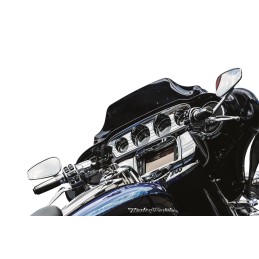 ABDECKUNG CHROM STEREO TRIM DELUXE HARLEY DAVIDSON FLH TOURING 14-22