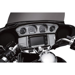 COUVERTURE CHROME STEREO TRIM DELUXE HARLEY DAVIDSON FLH TOURING 14-22