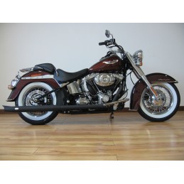 SYSTÈME D'ÉCHAPPEMENT MCJ 2IN2 ROYAL 80 DROITE/GAUCHE HARLEY DAVIDSON FXST FLST SOFTAIL 1993-2006