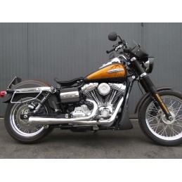 SCARICO MARMITTA MCJ 2IN1 ROYAL MEGAFONO CROMATO HARLEY DAVIDSON FXD DYNA 06-17