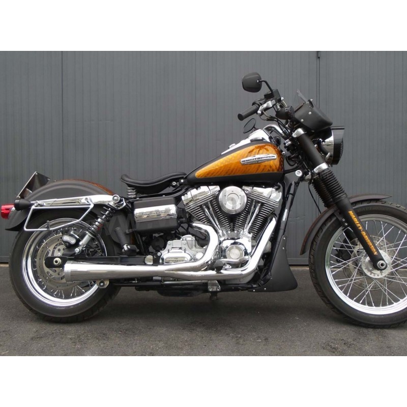 AUSPUFF MCJ 2IN1 ROYAL MEGAPHONE CHROM EU ZUGELASSEN HARLEY DAVIDSON FXD DYNA 06-17