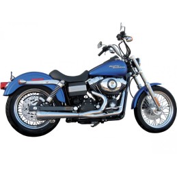 CHROME EXHAUSTS MCJ 2INTO1 ROYAL MEGAPHONE EU APPROVED HARLEY DAVIDSON FXD DYNA 06-17