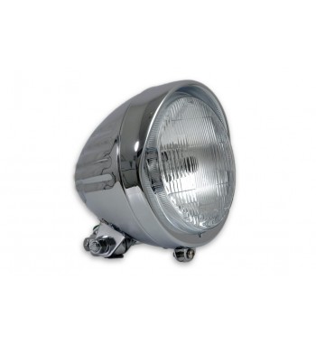 FARO CENTRALE CON VISIERA  DA 160 MM MOTO CUSTOM E HARLEY