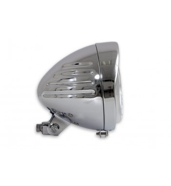 FARO CENTRALE CON VISIERA  DA 160 MM MOTO CUSTOM E HARLEY