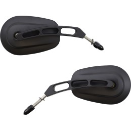 SPIEGEL SET TAPERED RIVCO THRU-MOUNT SCHWARZ FÜR HARLEY DAVIDSON