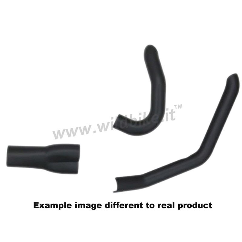 BLACK HEAT SHIELD MCJ 2IN1 FOR MANIFOLDS MEGAPHONE RACE HARLEY DAVIDSON