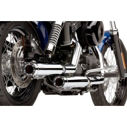 3" SLIP-ON MUFFLERS EXHAUSTS SLIP-ON RPT COBRA CHROME HARLEY DAVIDSON FXD DYNA 1992-2017