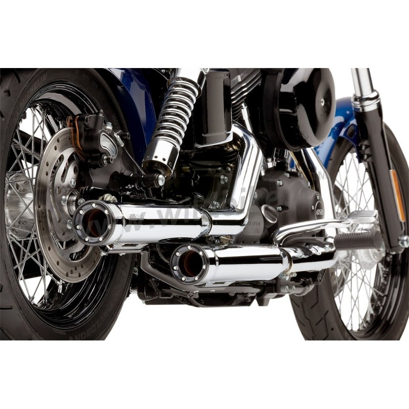 SILENCIEUX D'ECHAPPEMENT 3 " SLIP-ON COBRA RPT CHROME HARLEY DAVIDSON FXD DYNA 1992-2017