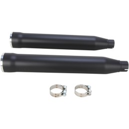 BLACK 3" SLIP-ON MUFFLERS EXHAUSTS SLIP-ON RPT COBRA HARLEY DAVIDSON FXD DYNA 92-17
