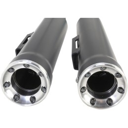BLACK 3" SLIP-ON MUFFLERS EXHAUSTS SLIP-ON RPT COBRA HARLEY DAVIDSON FXD DYNA 92-17