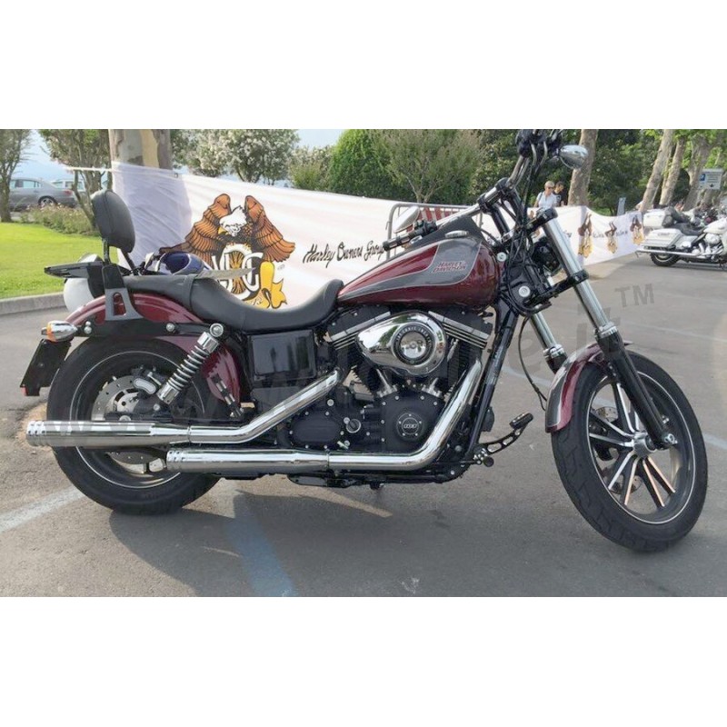 AUSPUFFANLAGEN MCJ ROYAL 80 SLIP-ON EU ZUGELASSEN CHROM HARLEY DAVIDSON FXD DYNA 91-05