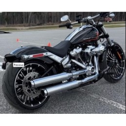 AUSPUFFANLAGEN SLIP-ON TAB PERFORMANCE LONG CHROM HARLEY DAVIDSON SOFTAIL 2018-2024