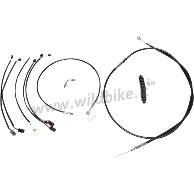 KITS CABLE/LIGNE PROLONGÉ MAGNUM XR GUIDON APE HANGER 12"/14" HARLEY DAVIDSON SOFTAIL M-EIGHT 18-23