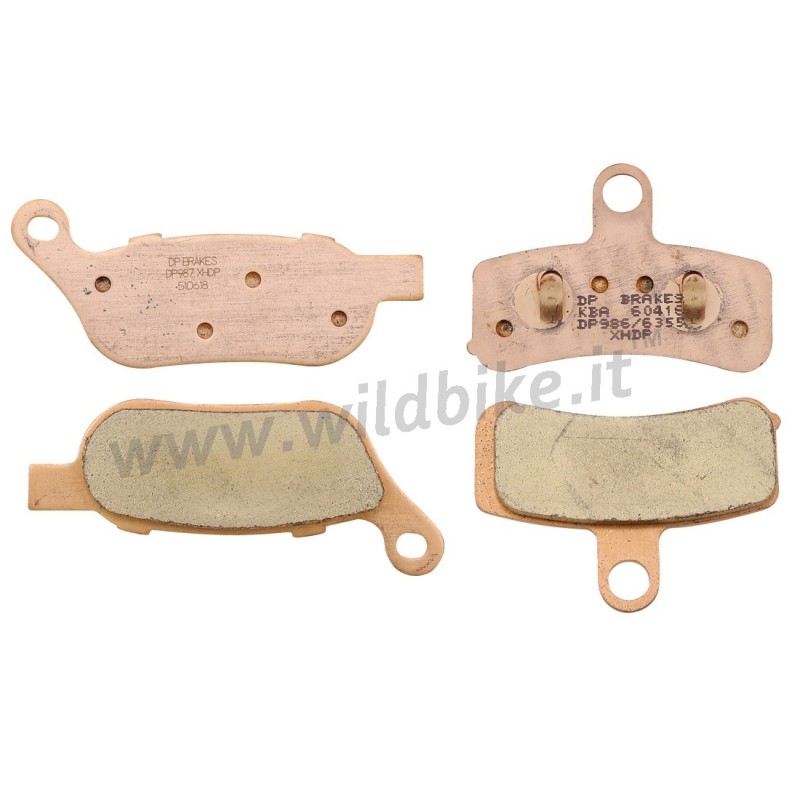 KOMPLETTE KIT BREMSBELÄGE DP BRAKES SINTERED HARLEY DAVIDSON FXD DYNA 08-17