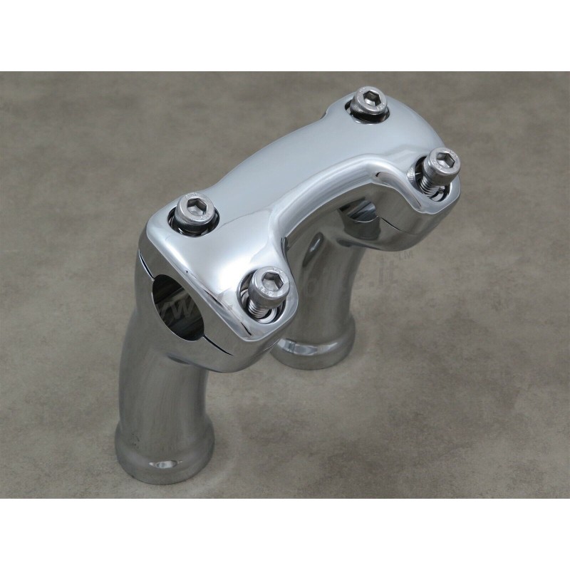 RISER COMPLETO KIT ALZA MANUBRIO 4.5" 115 MM 56290-05 CROMATO PER HARLEY DAVIDSON