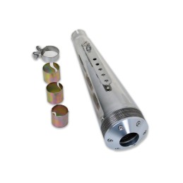 ECHAPPEMENT MEGAPHONE UNIVERSEL SUPER CONE CHROME MOTORCYCLE CUSTOM ET HARLEY DAVIDSON