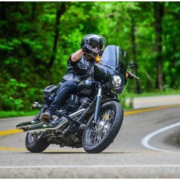 SUPERIOR WINDSHIELD 13" 33 CM. BLACK SMOKE VENTED FOR ROAD WARRIOR FAIRING