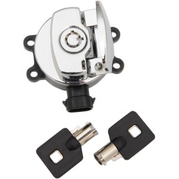 CHROME IGNITION SWITCH FOR HARLEY DAVIDSON FLS SOFTAIL 11-17