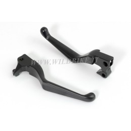 WIDE BLADE MATTE BLACK LEVERS SET HARLEY DAVIDSON XL SPORTSTER 04-13
