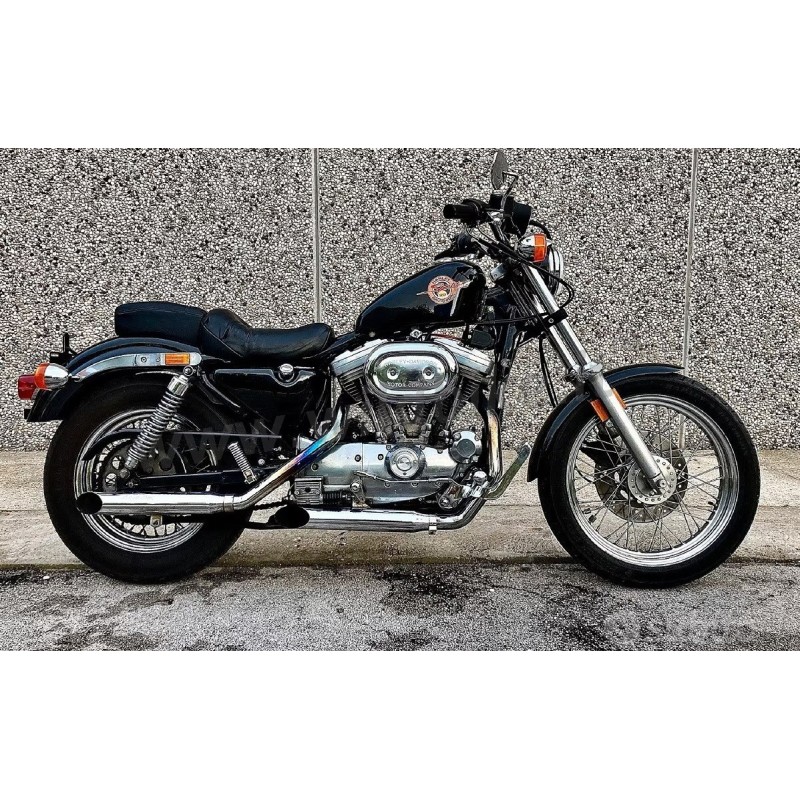 SILENCIEUX POT ÉCHAPPEMENTS SLIP-ON SLASH OUT CHROME HARLEY DAVIDSON XL SPORTSTER 86-03