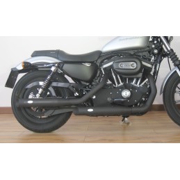 SCARICHI MARMITTE SLIP-ON MCJ ROYAL OMOLOGATI NERI HARLEY DAVIDSON XL SPORTSTER 14-21