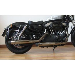 POTS D'ÉCHAPPEMENTS MCJ ROYAL SLIP-ON APPROUVÉ EU CHROME HARLEY DAVIDSON XL SPORTSTER 14-21