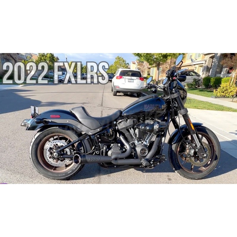 POT D'ÉCHAPPEMENT 2-EN-1 TBR SHORTY TURN-OUT NOIR HARLEY DAVIDSON FXLRS LOW RIDER S 20-23