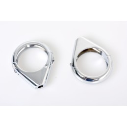 Pinces LISSE à fourches 49 MM. POUR CLIGNOTANTS MOTO CUSTOM ET HARLEY DAVIDSON