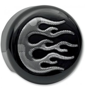 COPRICLACSON NERO CON FIAMME HARLEY XL SPORTSTER E BIG TWIN