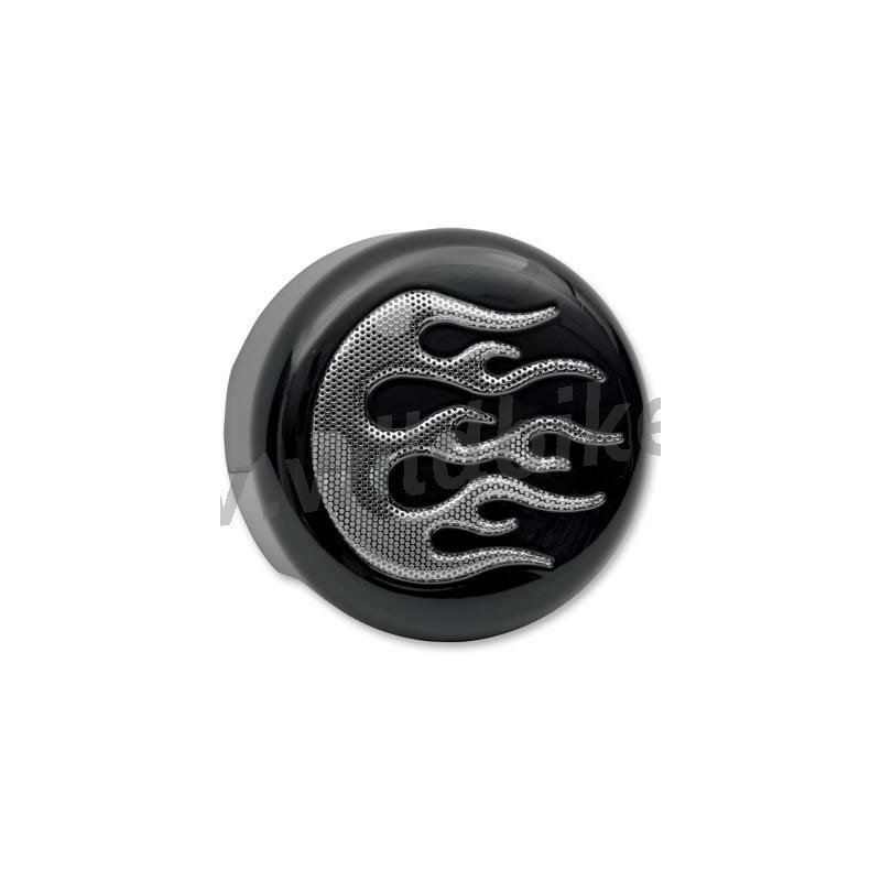 COPRICLACSON NERO CON FIAMME HARLEY XL SPORTSTER E BIG TWIN
