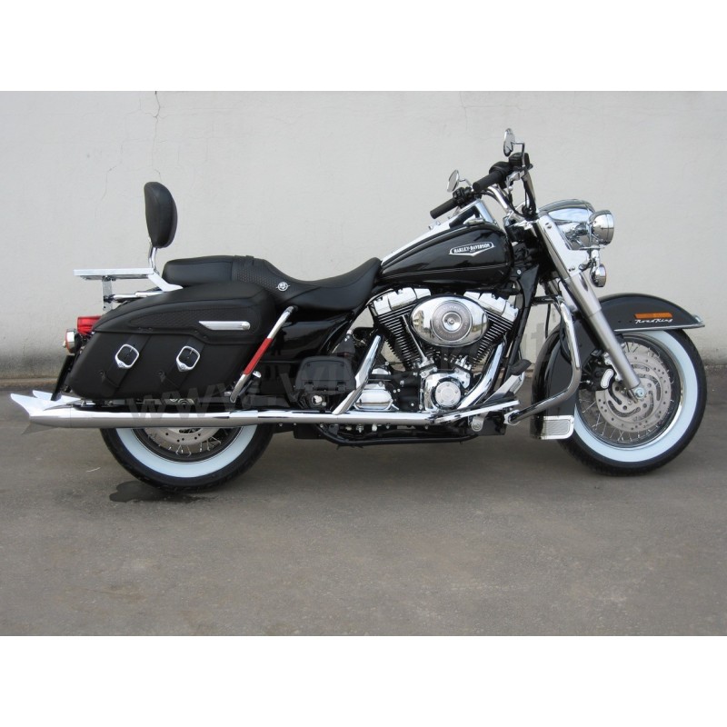EXHAUSTS MUFFLERS MCJ ROYAL SLIP-ON CHROME EU APPROVED HARLEY DAVIDSON FLH/FLT TOURING 07-16