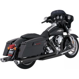 AUSPUFFKRÜMMER VANCE & HINES DRESSER DUALS SCHWARZ HARLEY DAVIDSON FLH FLT TOURING 95-16